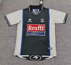 Retro Version 00-02 Real Sociedad Away Black Thailand Soccer Jersey AAA-0141