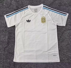 25-26 Argentina White Thailand Training Soccer Jersey-2483