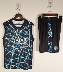 2025-2026 Inter Milan Black&Blue Thailand Training Soccer Vest Uniform-418