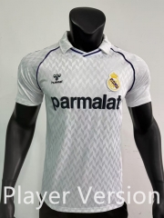Retro Player Version 86-87 Real Madrid Away White Thailand jersey AAA-0871