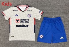 2025-26 Cruz Azul Away White Kid/Youth Soccer Uniform-3162