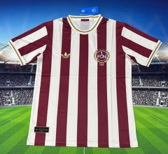 125th Anniversary FC Nürnberg White&Red Stripes Thailand Soccer Jersey AAA-3066