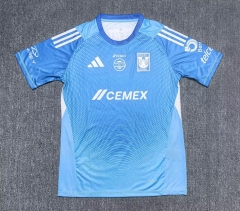 (S-4XL) 25-26 Tigres UANL Light Blue Thailand Soccer Training AAA-912