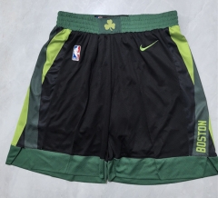 (s-3xl)City Edition Boston Celtics Black NBA Shorts-0593