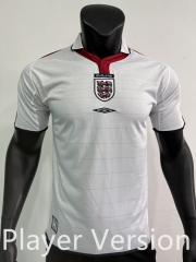 Retro Player Version 2004 England Home White Thailand Soccer Jersey AAA-0871