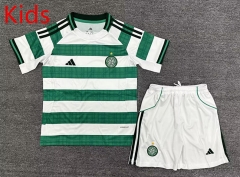 2025-26 Celtic Home White&Green Kids/Youth Soccer Unifrom-2353
