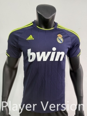 Retro Player Version 12-13 Real Madrid Away Blue Thailand  Shirt-0871