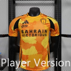 Player Version 25-26 Paris FC 2nd Away Orange Thailand Soccer Jersey AAA-888