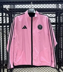 (s-3xl)2025-26 Inter Miami CF Pink Reversible Thailand Trench Coats -GB