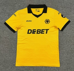 (S-4XL) 2025-2026 Wolverhampton Wanderers Home Yellow Thailand Soccer Jersey AAA-512