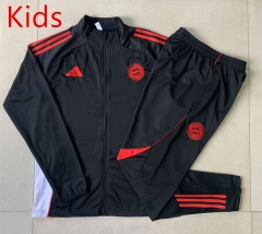 2025-26 Bayern München Black Kids/Youth Soccer Jacket Uniform-815