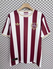 (S-4XL) 2025-2026 Commemorative Edition FC Nürnberg Red&White Stripes Thailand Soccer Jersey AAA-2044