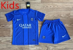 2025-26 Paris SG Blue Kid/Youth Soccer Uniform-709
