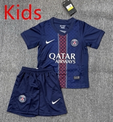 25-26 Paris SG Home Royal Blue Kids/Youth Soccer Uniform-4247
