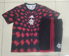 2025-26 Flamengo Red&Black Stripes Inkjet Thailand Soccer Tracksuit-815
