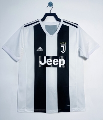 Retro version 18-19 Juventus Home White Thailand Soccer Jersey AAA-811