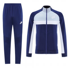 Nike Royal Blue Thailand Soccer Jacket Uniform-LH
