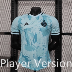Player Version 2025-26 Algeria Light Blue Thailand Soccer Jersey AAA-888