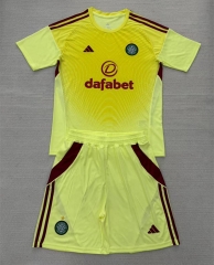 2025-26 Celtic Goalkeeper Yellow  Soccer Uniform-AY