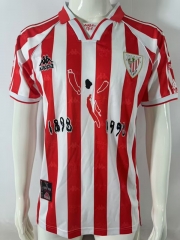 Retro Version 97-98 Athletic Bilbao Home Red&White Thailand Soccer Jersey AAA-503