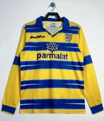 98-99 Retro Version Parma Calcio 1913 Blue & Yellow Thailand LS Soccer Jersey AAA-811