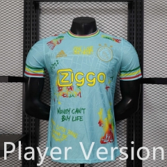 Player Version 25-26 Ajax Light Blue Thailand Soccer Jersey AAA-888