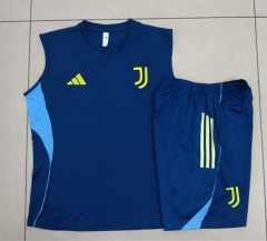 2025-26 Juventus Royal Blue Thailand Soccer Vest Tracksuit Uniform-815