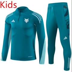 2025-26 Cruzeiro Dark Green Green Kids/Youth Soccer Tracksuit -GDP