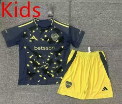 2025-26 Correct Version Boca Juniors 3rd Away Royal Blue Kids/Youth Soccer Uniform-2483