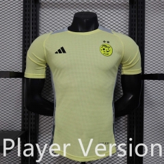Player Version 2025-2026 Algeria Yellow Thailand Soccer Jersey AAA-888