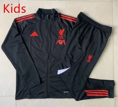 25-26 Liverpool Black Kids/Youth Thailand Soccer Jacket-815