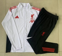 2025-26 Liverpool White Thailand Soccer Jacket Uniform -815