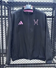 (s-3xl)2025-26 Inter Miami CF Black Reversible Thailand Trench Coats -GB