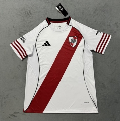 (S-4XL) 25-26 River Plate Home White Thailand Soccer Jersey AAA-4560