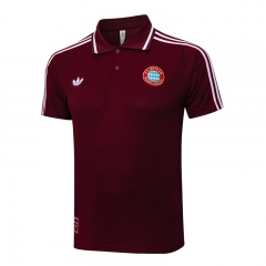 25-26 Retro Edition Bayern München Deep Red Thailand Soccer Polo Shirts-815