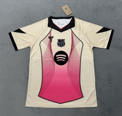 (S-4XL) 25-26 Barcelona Beige Thailand Soccer Training Jersey AAA-4506