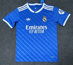 （s-4xl）2025-26 Real Madrid 2nd Away Blue Soccer Jersey AAA-5931
