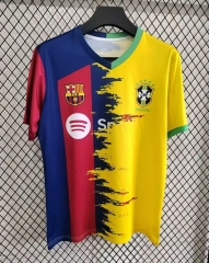 (S-4XL) 25-26 Joint Edition Barcelona Brazil Colorful Thailand Soccer Jersey AAA-GB
