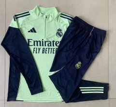 25-26 Real Madrid Light Green Thailand Soccer Tracksuit-815