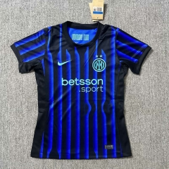 25-26 Inter Milan Home Blue&Black Stripes Women Thailand Soccer Jersey AAA-2386