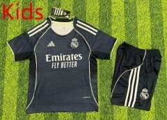 2025-26  Real Madrid 2nd Black Kids/Youth Soccer Uniform-1947