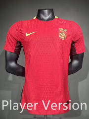(S-3XL) Player Version 2025-2026 China Home Red Thailand Soccer Jersey AAA-5229