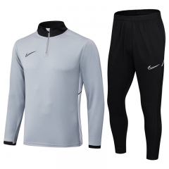 2508 Nike Light Grey Thailand Soccer Tracksuit-411