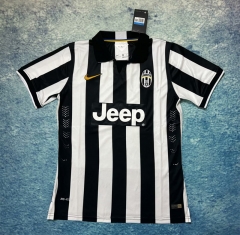 Retro Version 14-15 Juventus Home Black&White Thailand Soccer Jersey AAA-6590