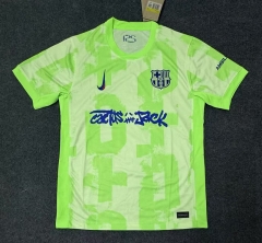 (S-4XL) 25-26 Joint Version Barcelona 2nd Away Green  Thailand Soccer Jersey AAA-7642