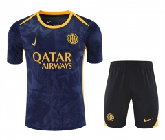 2025-2026 Inter Milan Blue Thailand Training Soccer Uniform-418