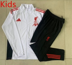 2025-26 Liverpool white  Kids/Youth Soccer Jacket Uniform-815