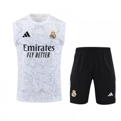 2025-2026 Real Madrid White Training Soccer Vest Uniform-418