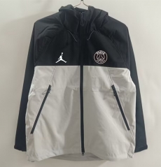 25-26 Paris SG Black&White Thailand Soccer Trench Coat-1836