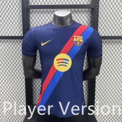 Player Version 2025-2026 Barcelona Blue Soccer Jersey AAA-3596
